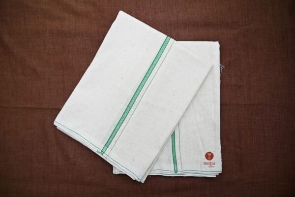 Undyed Pure Cotton Dhoti - Green Space