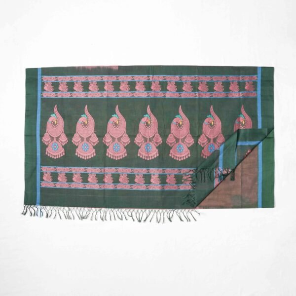 Premium Pure Cotton Handloom Saree with Jacquard Yarn Work - Image 7