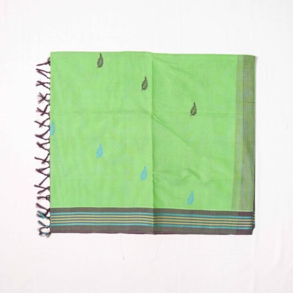 Premium Pure Cotton Handloom Saree with Jacquard Yarn Work - Image 11