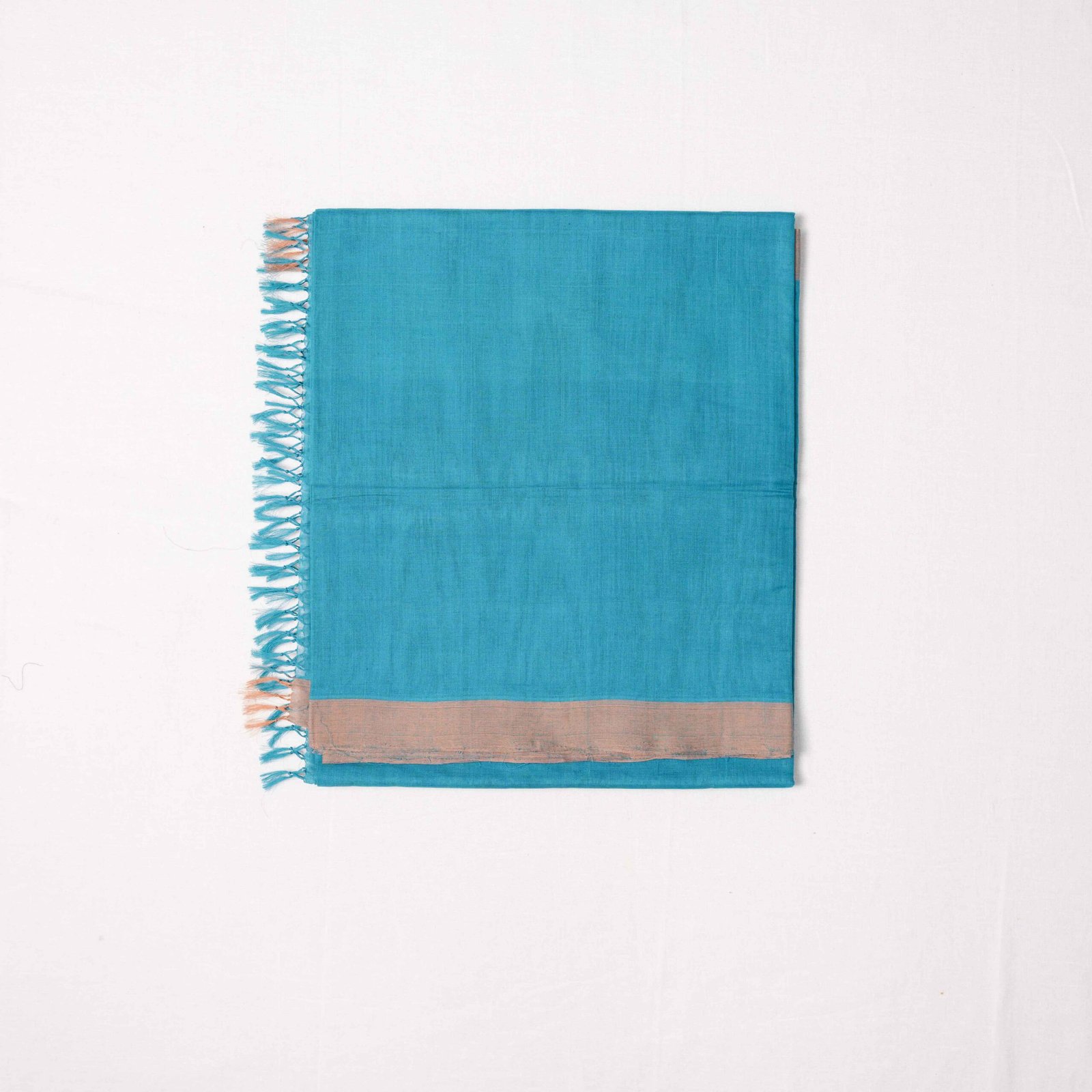 nurpu plain saree with designer tassles