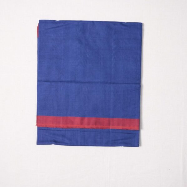 Pure Cotton Handloom Trendy Plain Saree with Traditional Tassels - Image 3