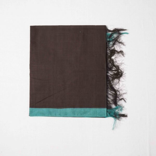 Pure Cotton Handloom Trendy Plain Saree with Traditional Tassels - Image 7