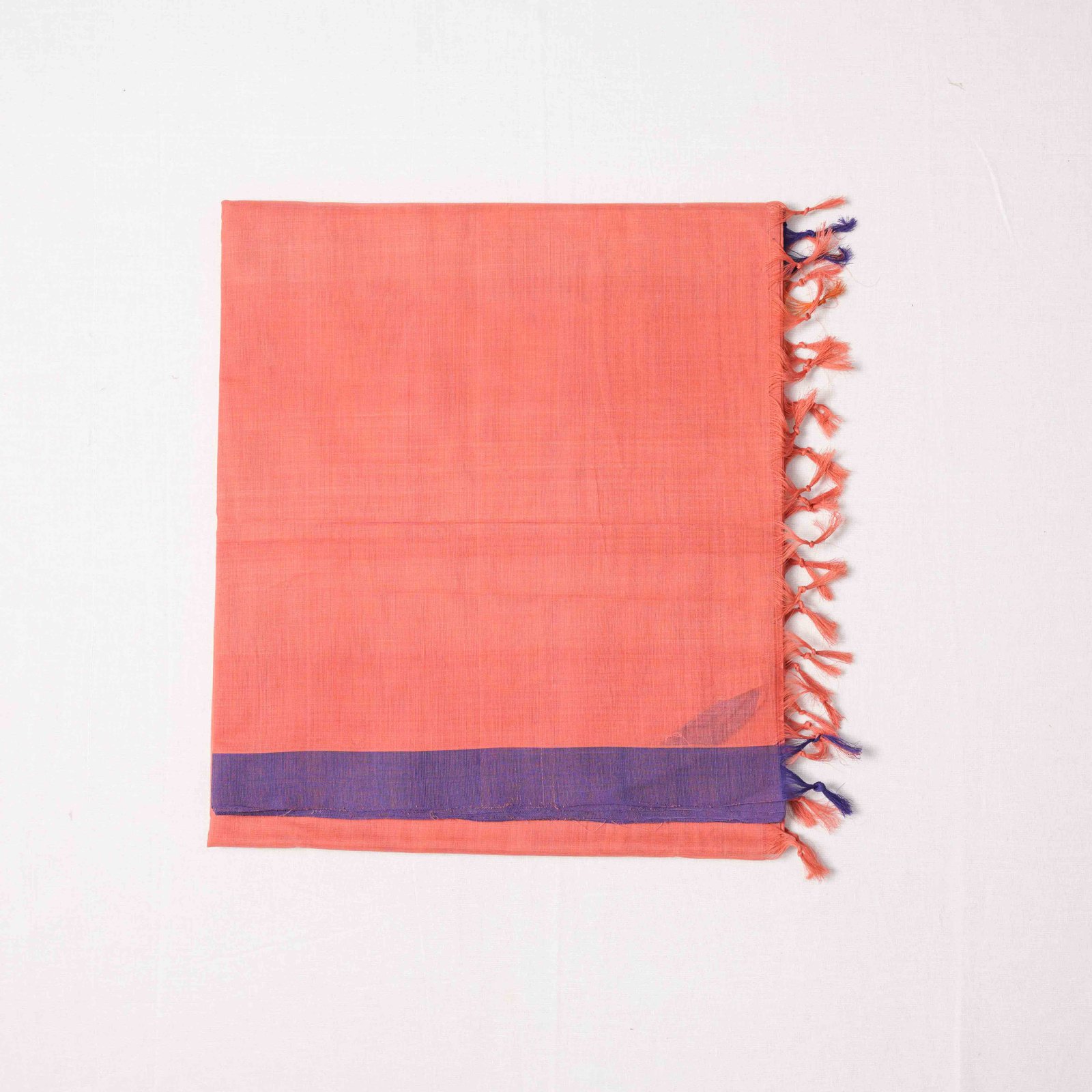 nurpu plain saree with regular tassels