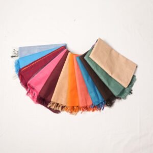 Pure Cotton Handloom Trendy Plain Saree with Traditional Tassels