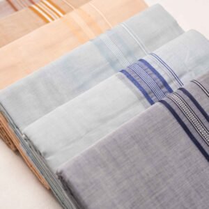 Premium Handwoven Thathaiyangarpet Dhoti 100% Cotton– Trendy Coloured Collections