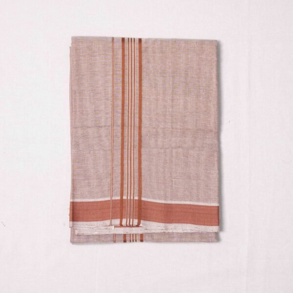 Premium Handwoven Thathaiyangarpet Dhoti 100% Cotton– Trendy Coloured Collections - Image 13