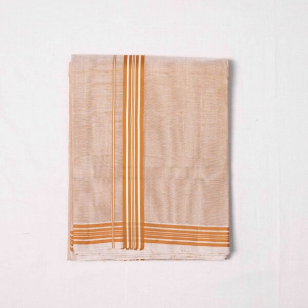 Premium Handwoven Thathaiyangarpet Dhoti 100% Cotton– Trendy Coloured Collections - Image 15