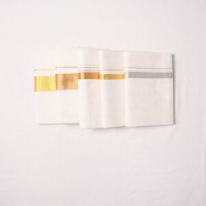 Premium Handwoven Thathaiyangarpet Dhoti 100% Cotton– Trendy Zari Collections
