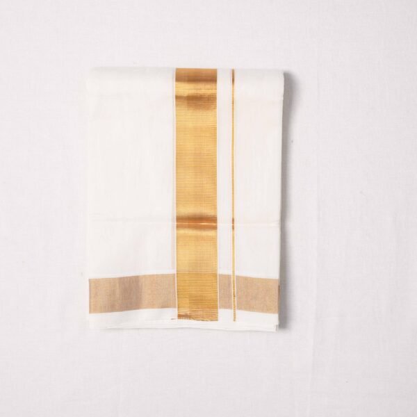 Premium Handwoven Thathaiyangarpet Dhoti 100% Cotton– Trendy Zari Collections - Image 8
