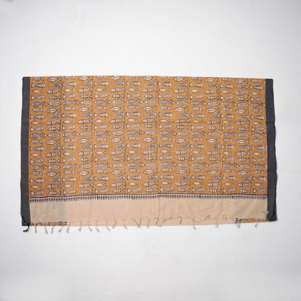 Hand Block Print Cotton Handloom Saree – Cute Meena - Image 3