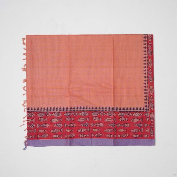 Hand Block Print Cotton Handloom Saree – Cute Meena - Image 6