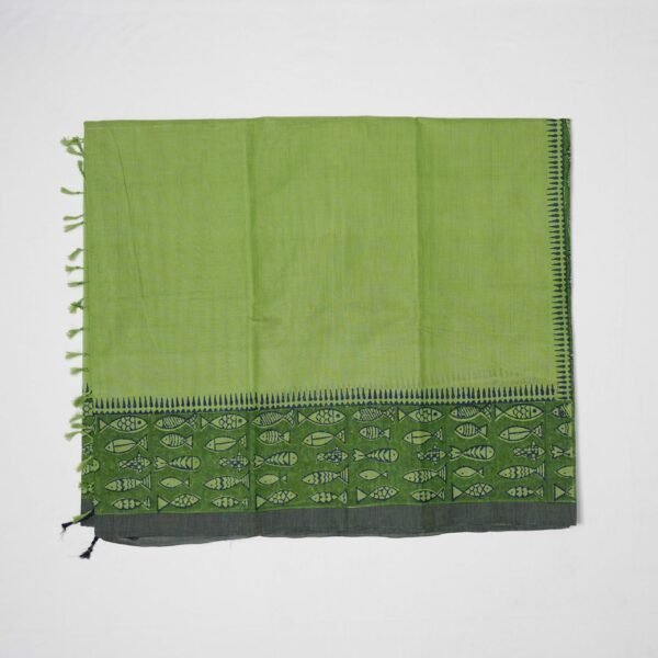 Hand Block Print Cotton Handloom Saree – Cute Meena - Image 8