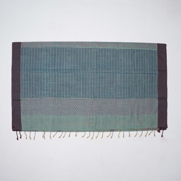 Hand Block Print Cotton Handloom Saree – Jimikky - Image 3