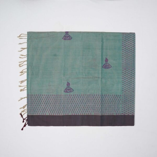 Hand Block Print Cotton Handloom Saree – Jimikky - Image 2