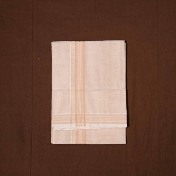 Premium Handwoven Thathaiyangarpet Dhoti 100% Cotton– Trendy Coloured Collections - Image 6