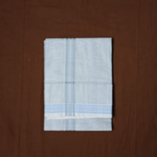 Premium Handwoven Thathaiyangarpet Dhoti 100% Cotton– Trendy Coloured Collections - Image 5